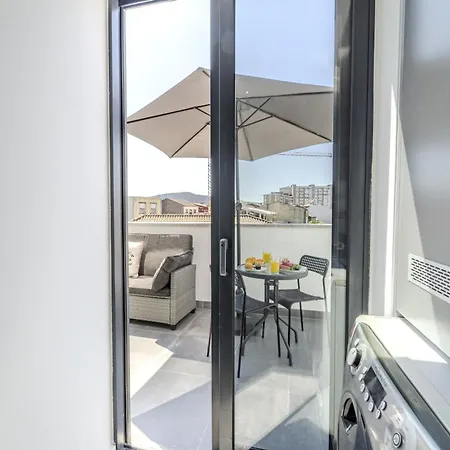 The Locomotive Flat By House And People *